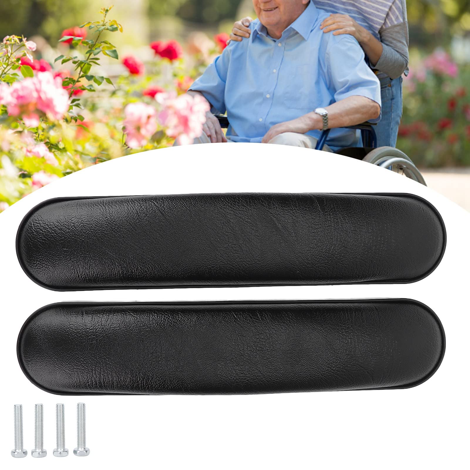 2 uds., Funda Universal para Reposabrazos de Silla de Ruedas, Almohadilla de Cojín, Accesorios para Sillas de Ruedas para Personas Mayores, Piezas para Sillas de Ruedas