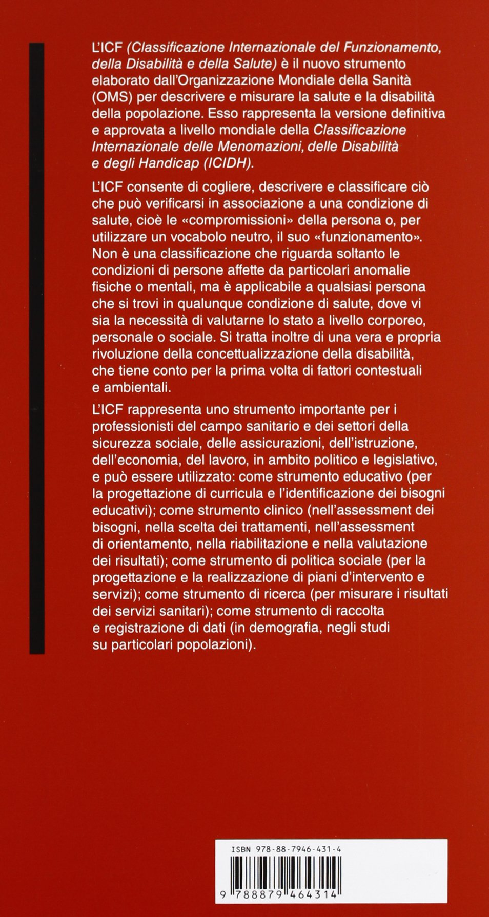 ICF. Classificazione internazionale del funzionamento, della disabilità e della salute