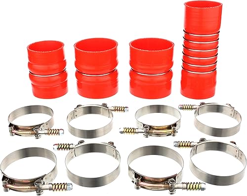 Kit de maletero de silicona resistente compatible con Dodge Ram Pickup 6.7L Cummins Diesel 2007.5-2009 que proporciona resistencia al calor,