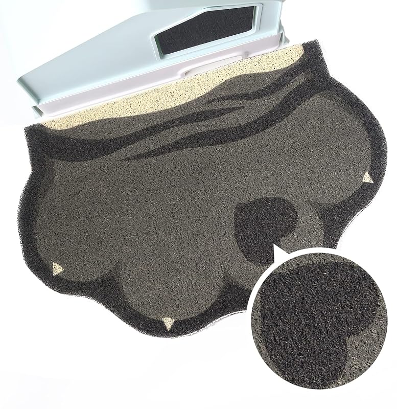 Tapete para Caixa de Areia de Gatos em PVC com Malha Coletora e Base Antiderrapante Rarenut 60 x 40 cm