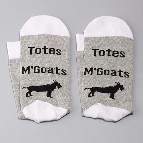 Miniatura 4 de LEVLO Bonitos regalos para los amantes de las cabras, calcetines de algodón de cabra, regalos de cabra, regalo de granjero de cabra pigmea, regalo