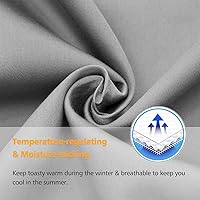 Vista 4 de Juego de 2 fundas de almohada de algodón gris con cremallera oculta, fundas de almohada ultra suaves con ribetes para un fácil cuidado, 600 hilos