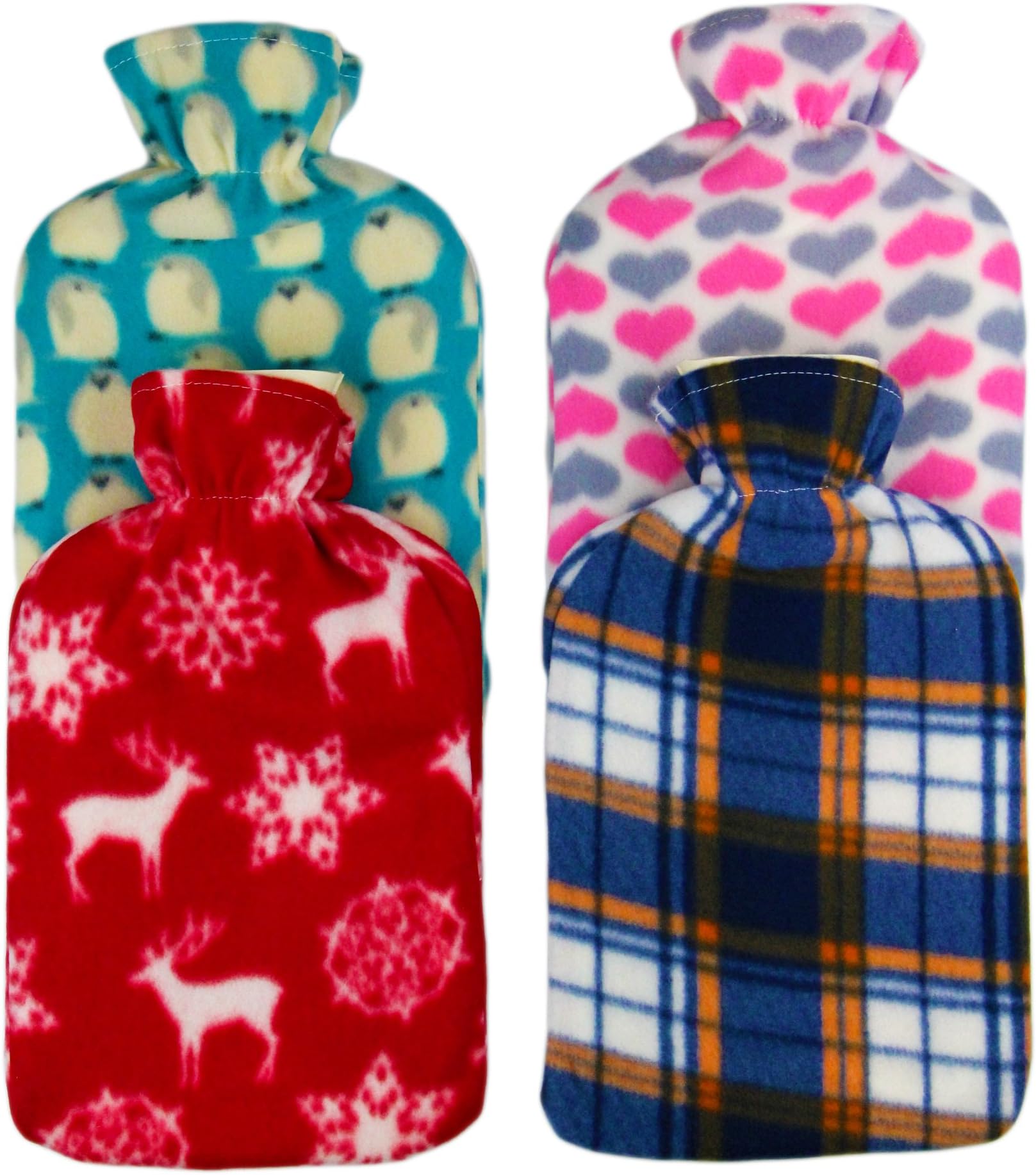 PoundSaver® Hot Water Bottle with Soft Fleece Cover