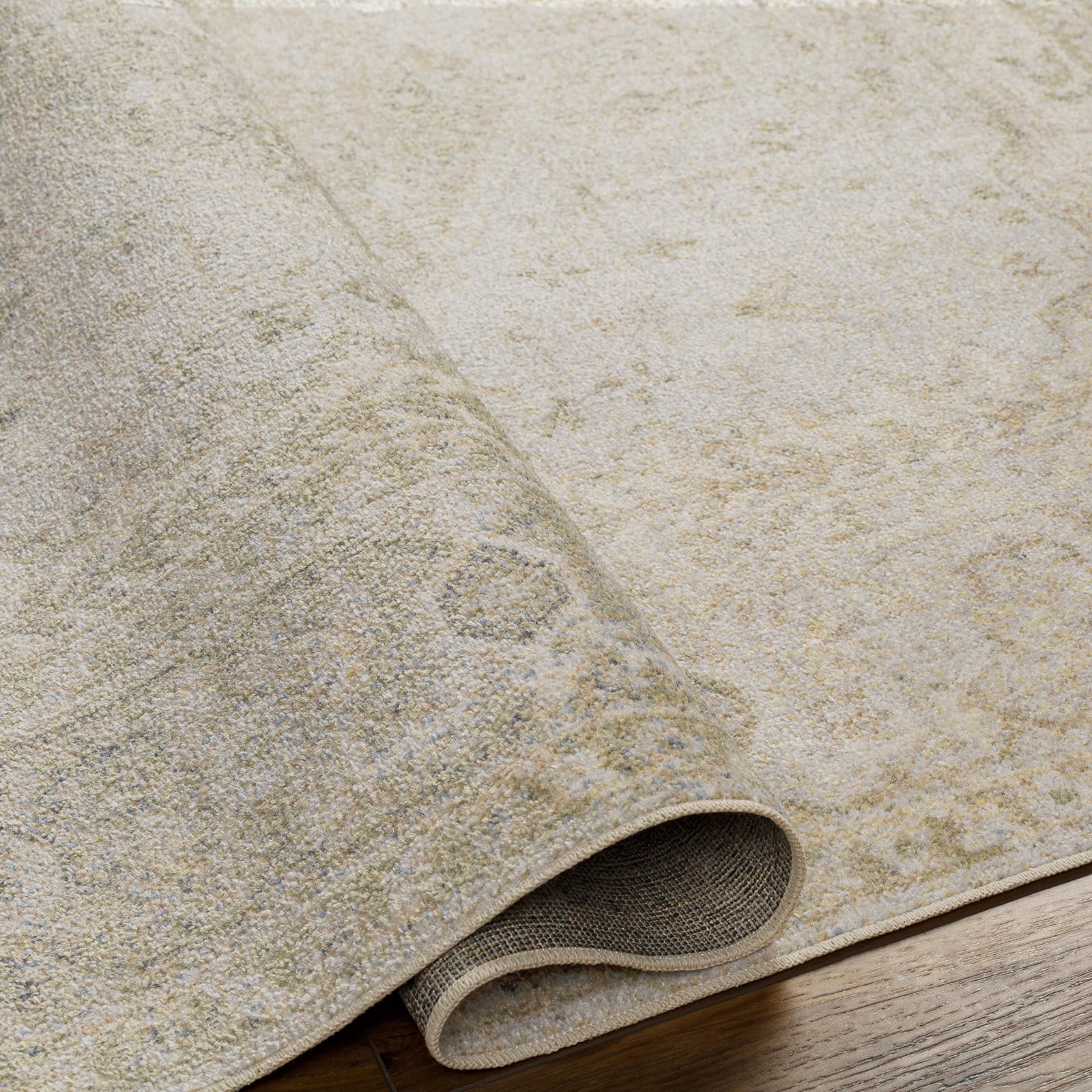 Livabliss Boka Tradizionale Vintage Rectangle Tappeto | Beige, Beige chiaro, Marrone | 160x213cm | Soggiorno e Camera da Letto | Tessuto a Macchina Poliestere