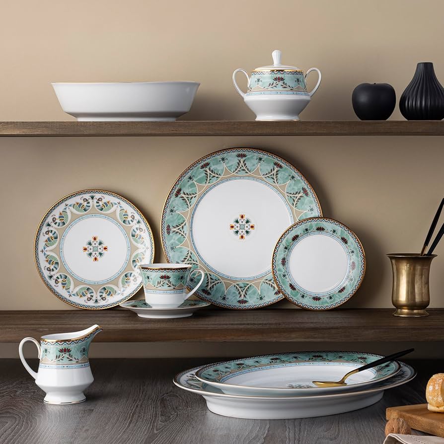 Amazon.com | Noritake Serene Garden 12-Piece Dinnerware Set