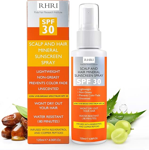 Premium SPF 30 Hair Sunscreen Spray | Non-Greasy UV Protection for Hair ...