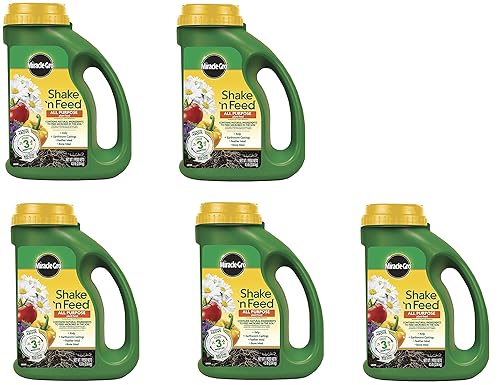 3001910 Shake N Feed - Alimento vegetal de liberación continua multiusos, 4.5 libras, paquete de 5