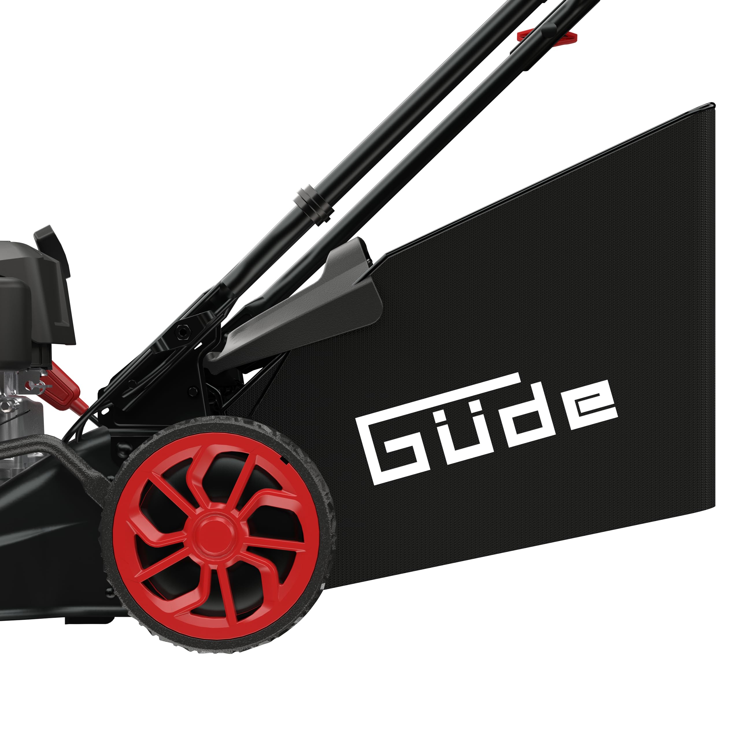 Güde EW 410-144 R Eco Wheeler - Cortacésped de gasolina - Motor de 4 tiempos, cilindrada de 144 centímetros cúbicos, 2,5 kilovatios, 3,4 CV, ancho de corte de 41 centímetros, ajuste de altura de corte