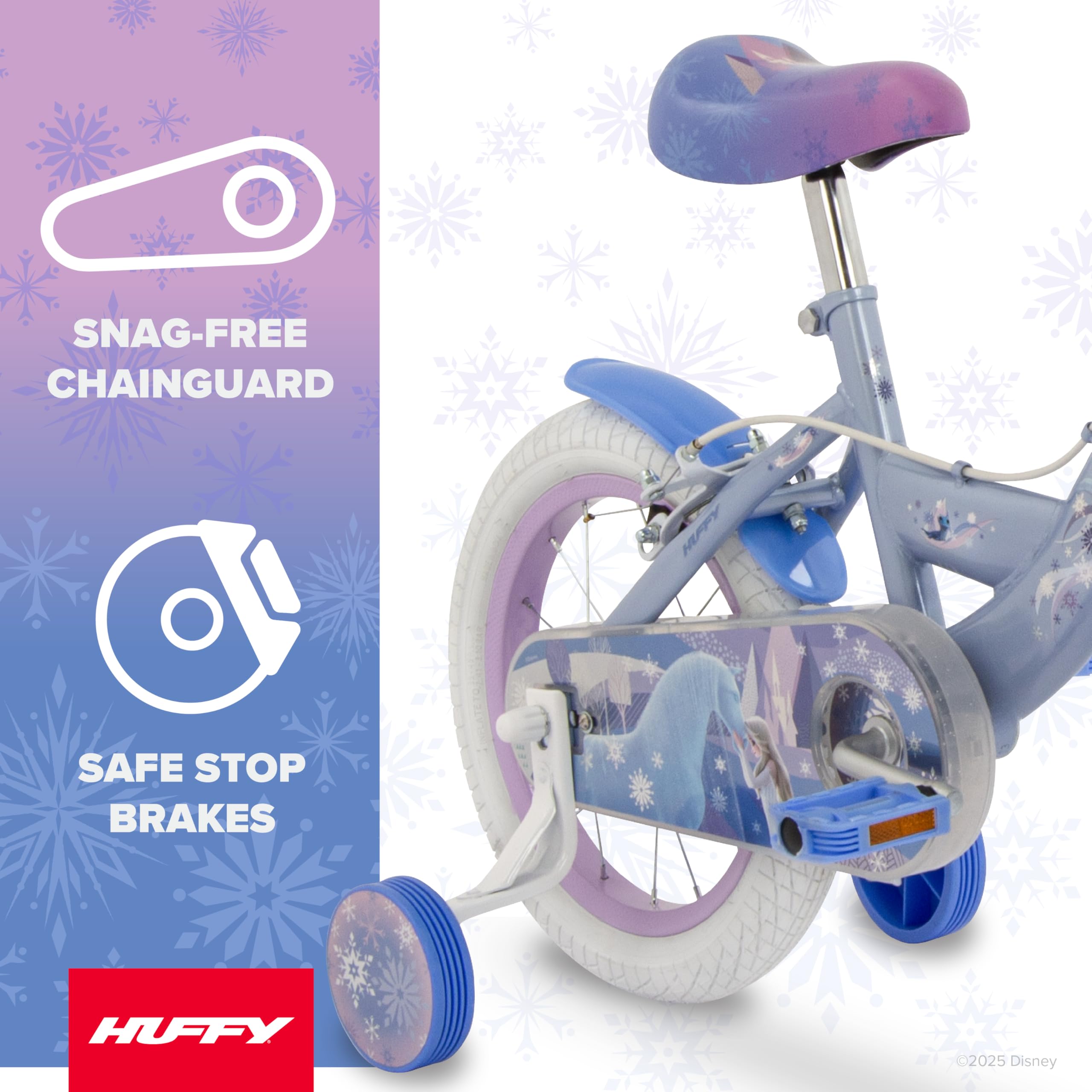Huffy Disney La Regina di Ghiaccio Frozen 14" Bicicletta Bambini 4-6 Anni - Blu, M