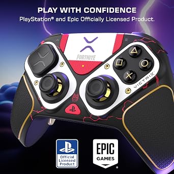 Turtle Beach Victrix Pro BFG Reloaded Wireless Modular Controller: Fortnite Drift - Hall-Effect Thumbsticks, Remappable Buttons, Interchangeable Parts, Touchpad, Esports - PlayStation, PS5, PS4