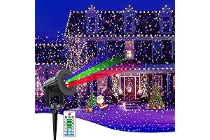 Laser Christmas Projector Lights Outdoor: Dazzling Firefly Lights & Stars Light Show for Christmas Decorations