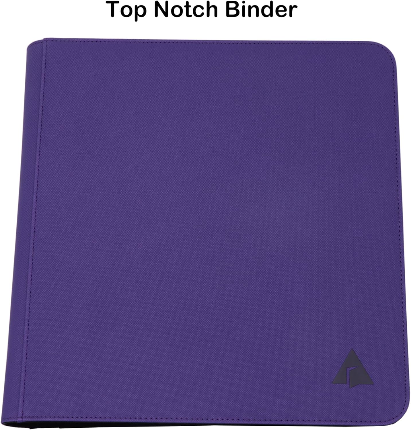 Rayvol 12‑Pocket Ringless Trading Card Binder – Holds 1104 Cards, Side‑Loading Black Pages, Zipper Album for TCG & Sports Collections -Purple