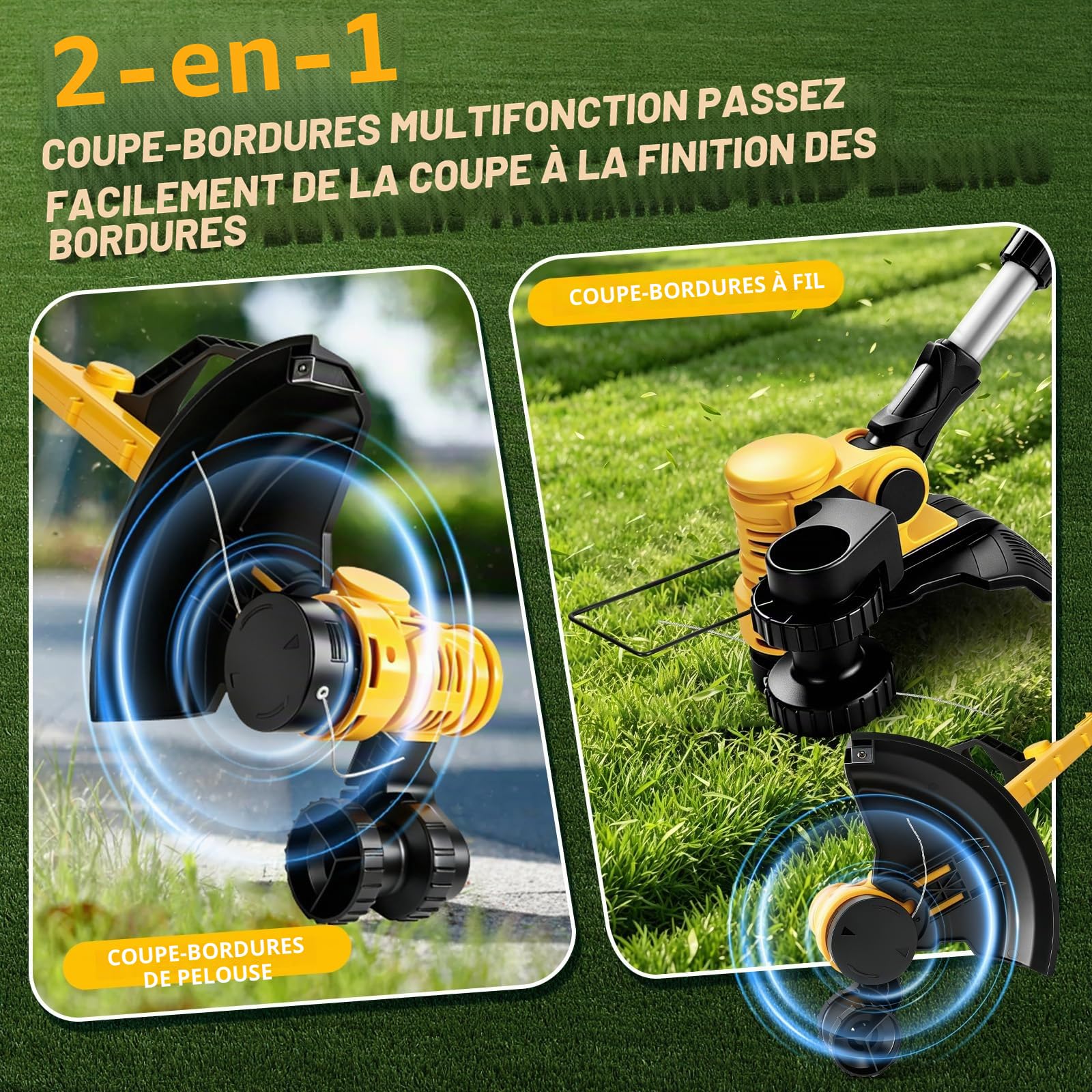 Débroussailleuse à Batterie Electrique Compatible avec Makita 18 V