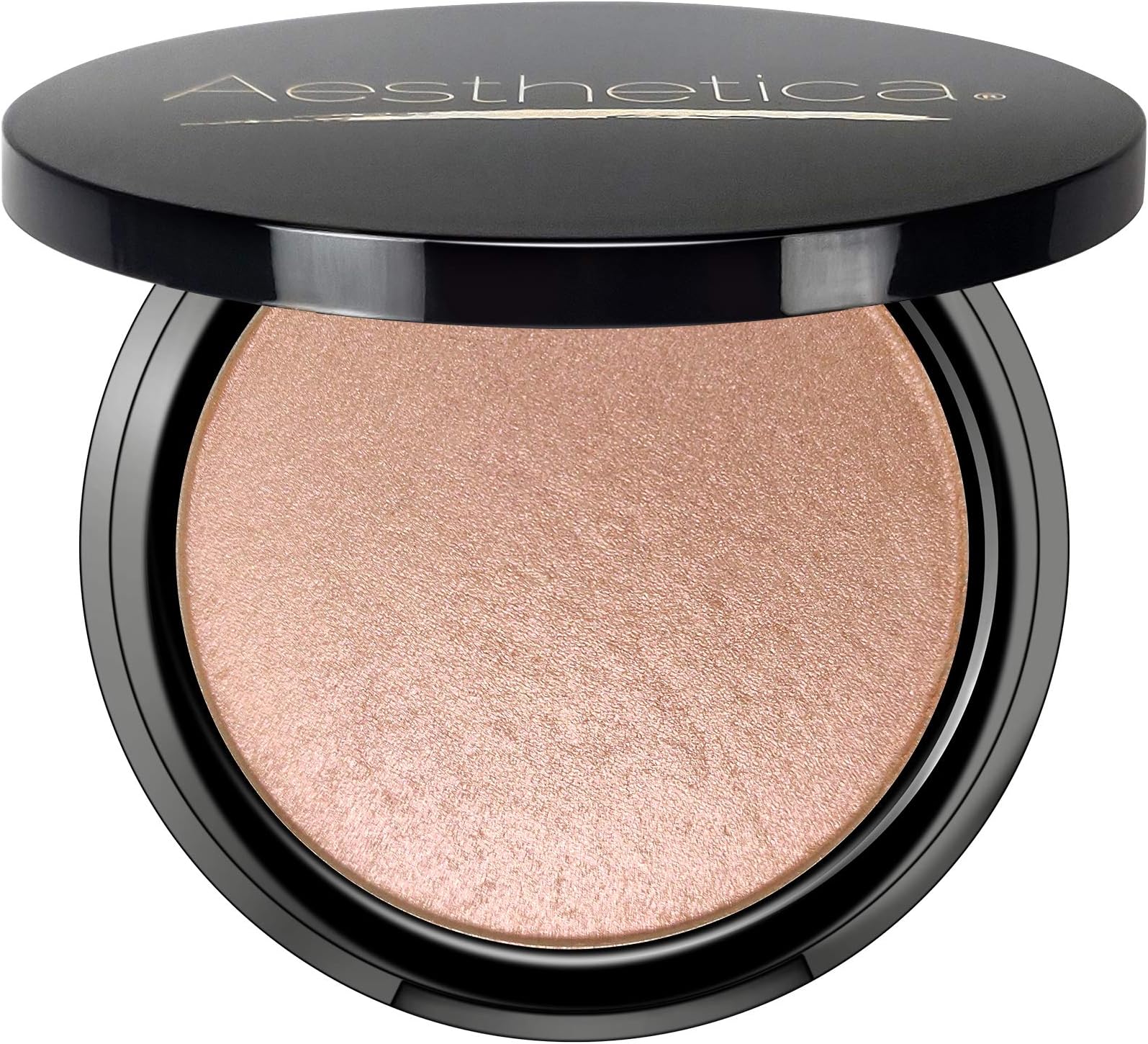 Starlite Highlighter - Metallic Shimmer Highlighting Makeup Powder - Cosmos (Sparkling Rose Gold)
