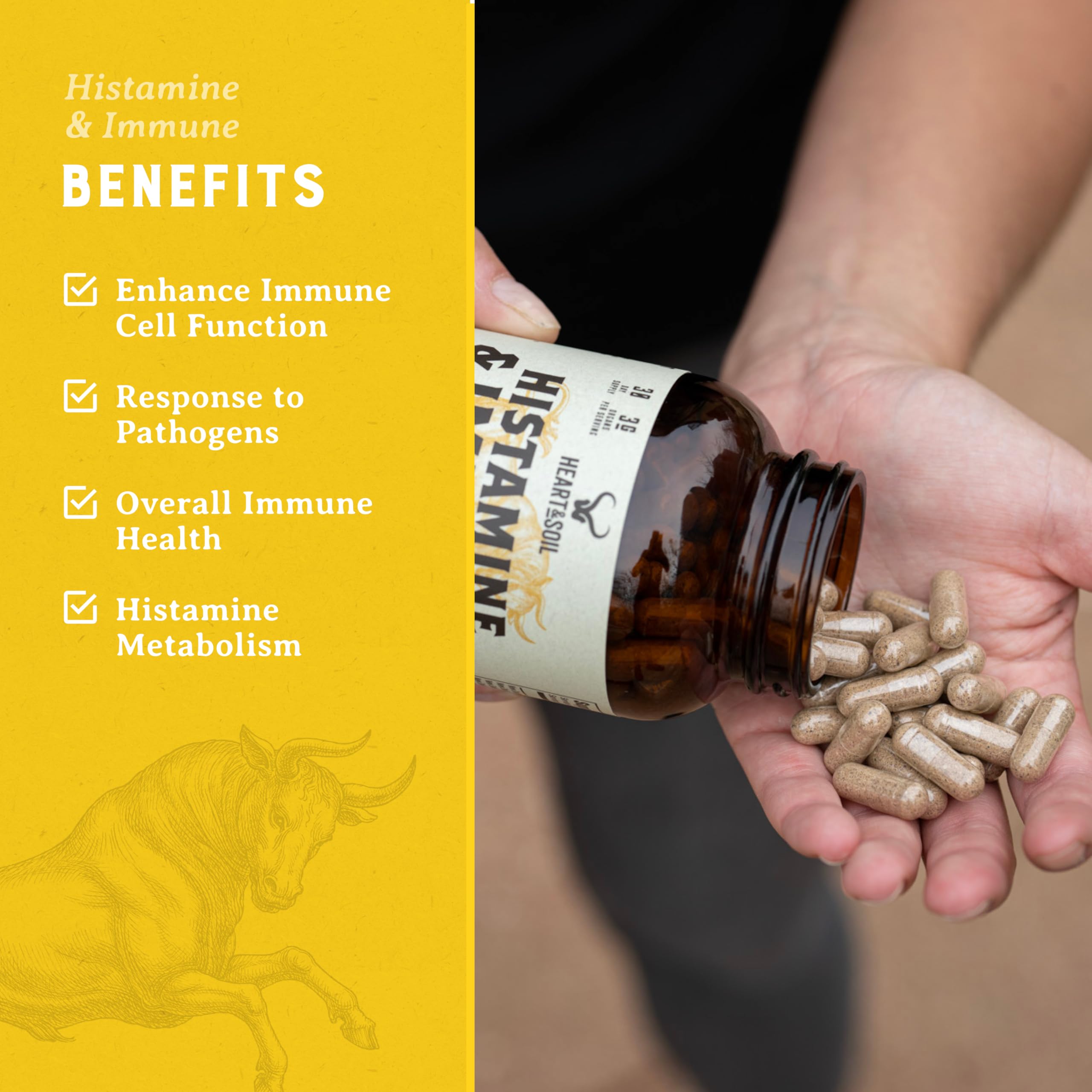 HEART & SOIL Histamine & Immune Support, 180 Capsules — Amazon image 9