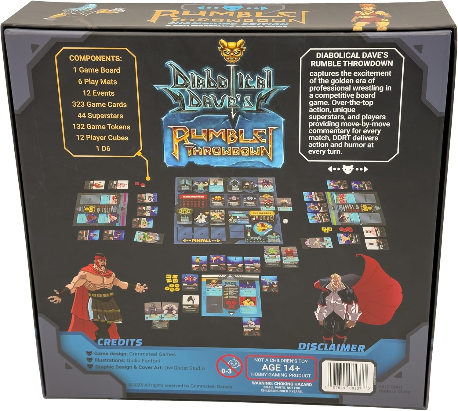 Diabolical Dave's Rumble Throwdown – Champions Edition: A Pro Wrestling Board Game