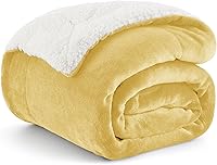 Vista 23 de Bedsure Manta de tamaño King de vellón sherpa para la cama, gruesa y cálida para el invierno, suave y mullida, grande, color lino, 108 x 90 pulgadas