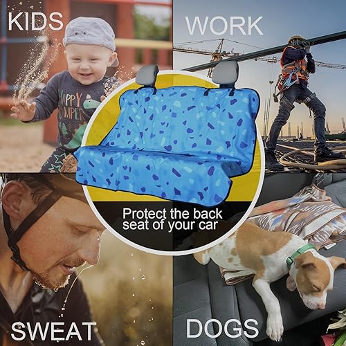 Miniatura 71 de Funda protectora de asiento de automóvil, para asientos delanteros, para entrenamiento de gimnasio, correr, nadar, playa y senderismo, impermeable