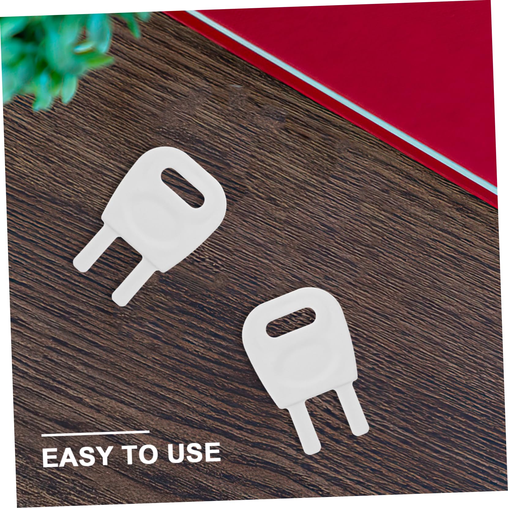 SOLUSTRE 5sets Tissue Box Key Paper Towel Key Paper Towel Dispenser Toilet Tissue Commercial Toilet Dispenser Key Toilet Paper Dispenser Key Replacement Toilet Paper Key White Plastic 2pcs*5