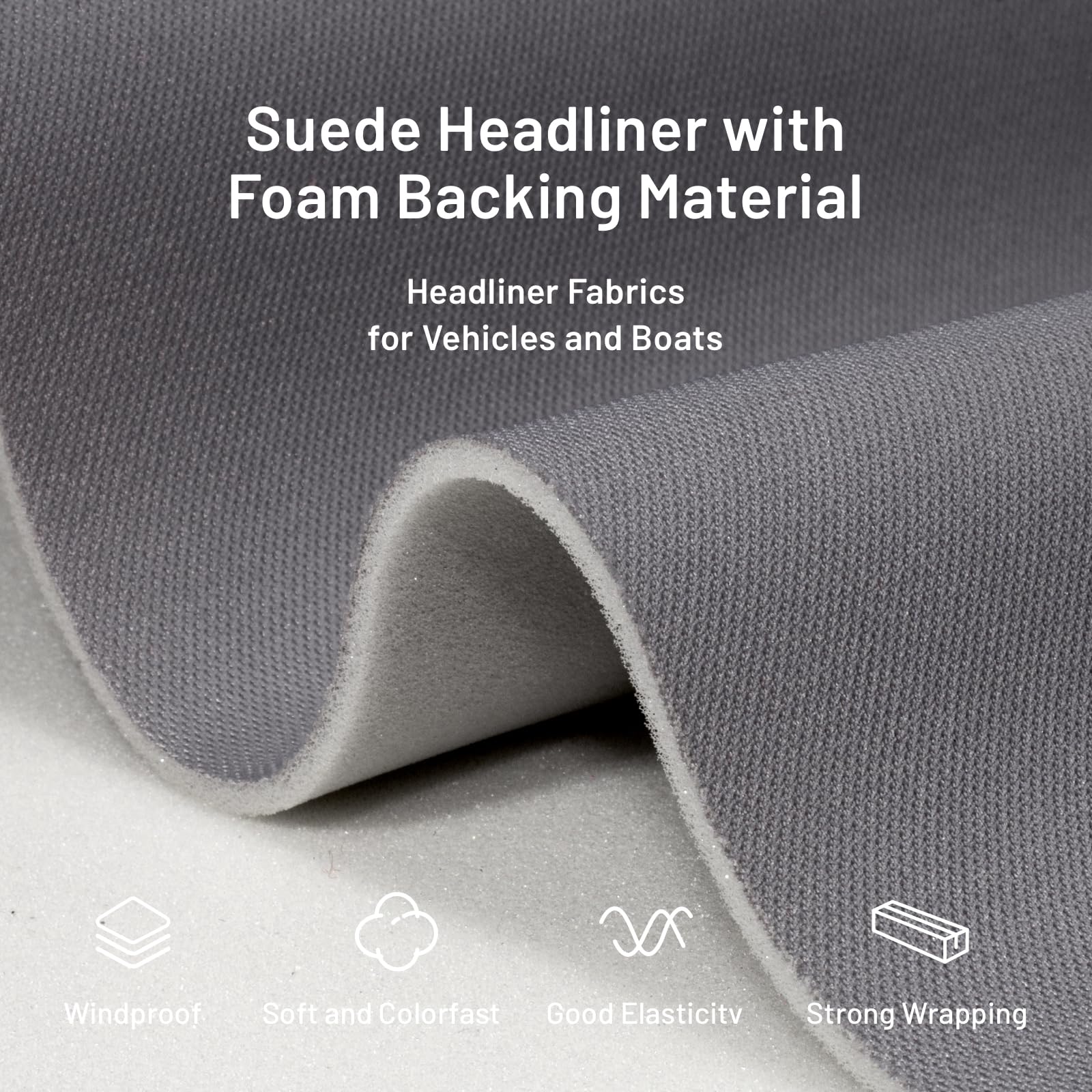 Auto Headliner Fabric 39 L 60 W Stylish Mesh Foam | INDIA