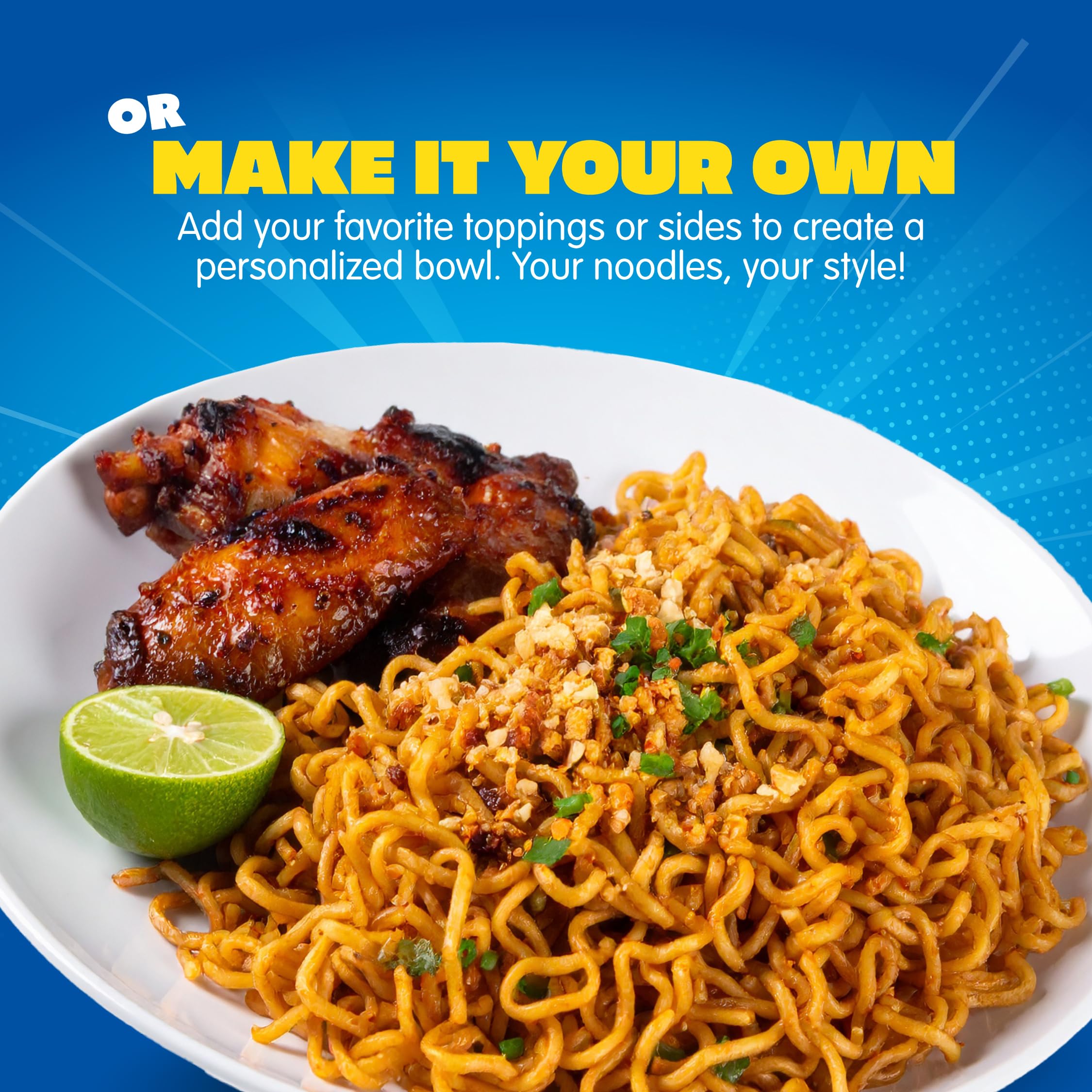 Mi Sedaap - Ayam Bakar Limau - Instant Fried Noodle Grilled Chicken Lime Flavor 3.1 Oz (Pack of 5)