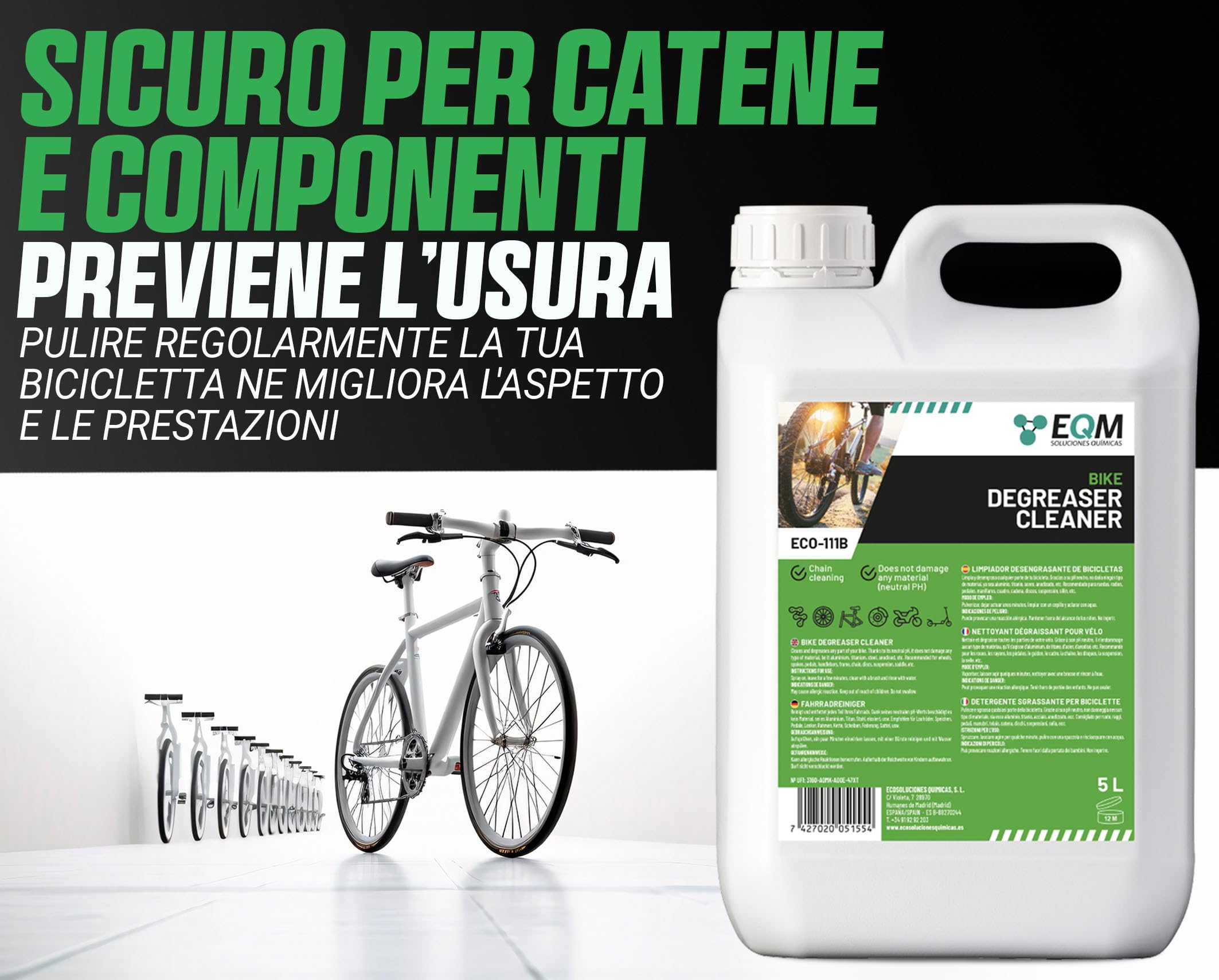 Sgrassatore Neutro per Biciclette 5L ECO-111B