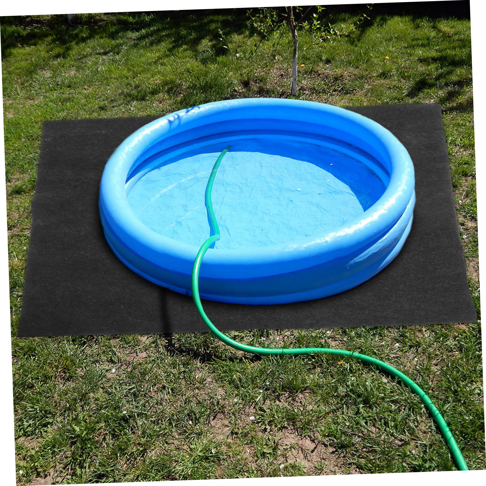 Tapis de Sol Spa Antidérapant Noir 1 Pièce, Feutre PE