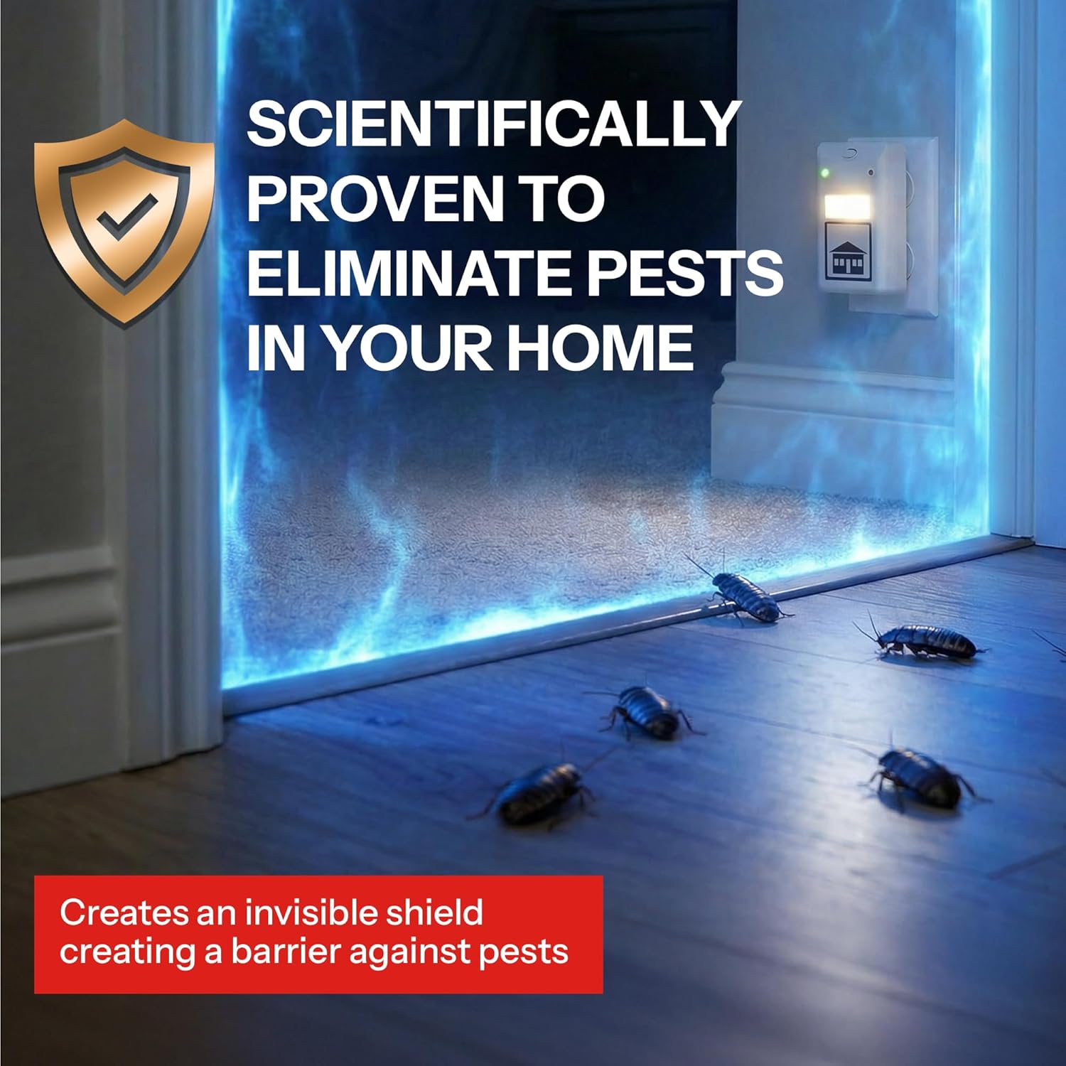 RIDDEX Plus Insect Repellent | Plug in, Mouse Deterrent - Pest Control for Defense Against Rats, Mice, Roaches, Bugs and Insects | Control Pests with No Toxins | White