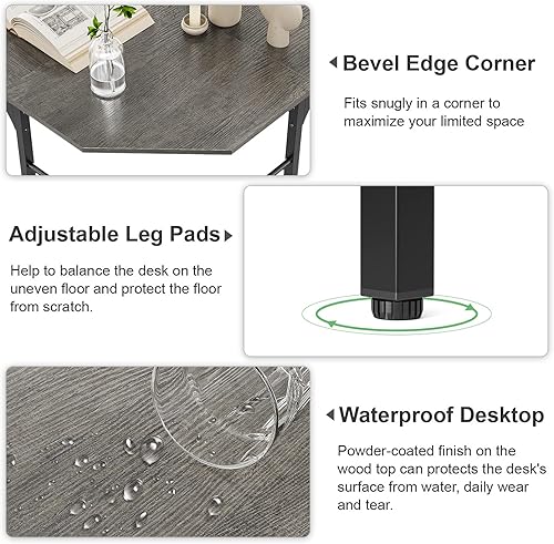 Miniatura 4 de Elephance - Mesa de trabajo con forma de L