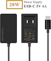 Vista 9 de Geekworm Raspberry Pi 4 UPS con adaptador de corriente, X728 (máximo 5.1V 6A) UPS y placa de administración de energía + adaptador de corriente tipo