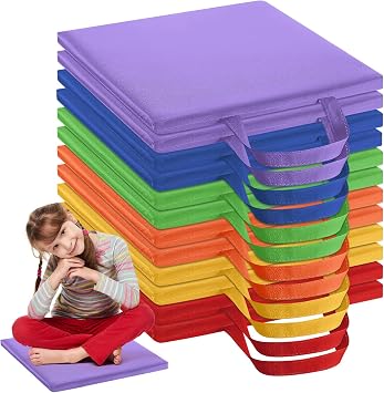 12 Pcs Floor Cushions for Classroom, 12 Flexible Floor Seating