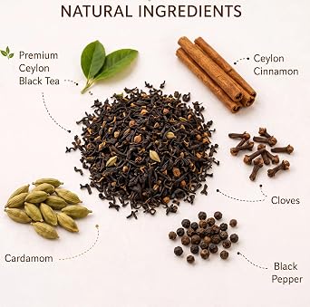 Tealia Ceylon Cinnamon Chai Loose Leaf Black Tea 100g | Tea Tin