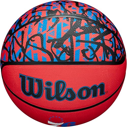 Miniatura 5 de Wilson NBA Team Balones de baloncesto con diseño de grafiti - Talla 7 - 29.5