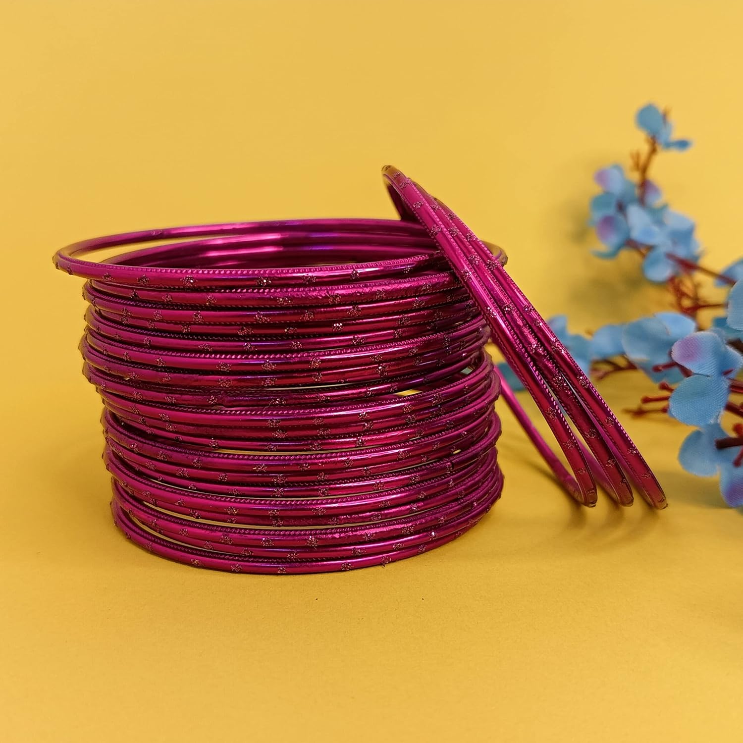 Efulgenz Indian Bangles Set Bollywood Plain Metal Bangle Bracelets Costume Jewelry for Women