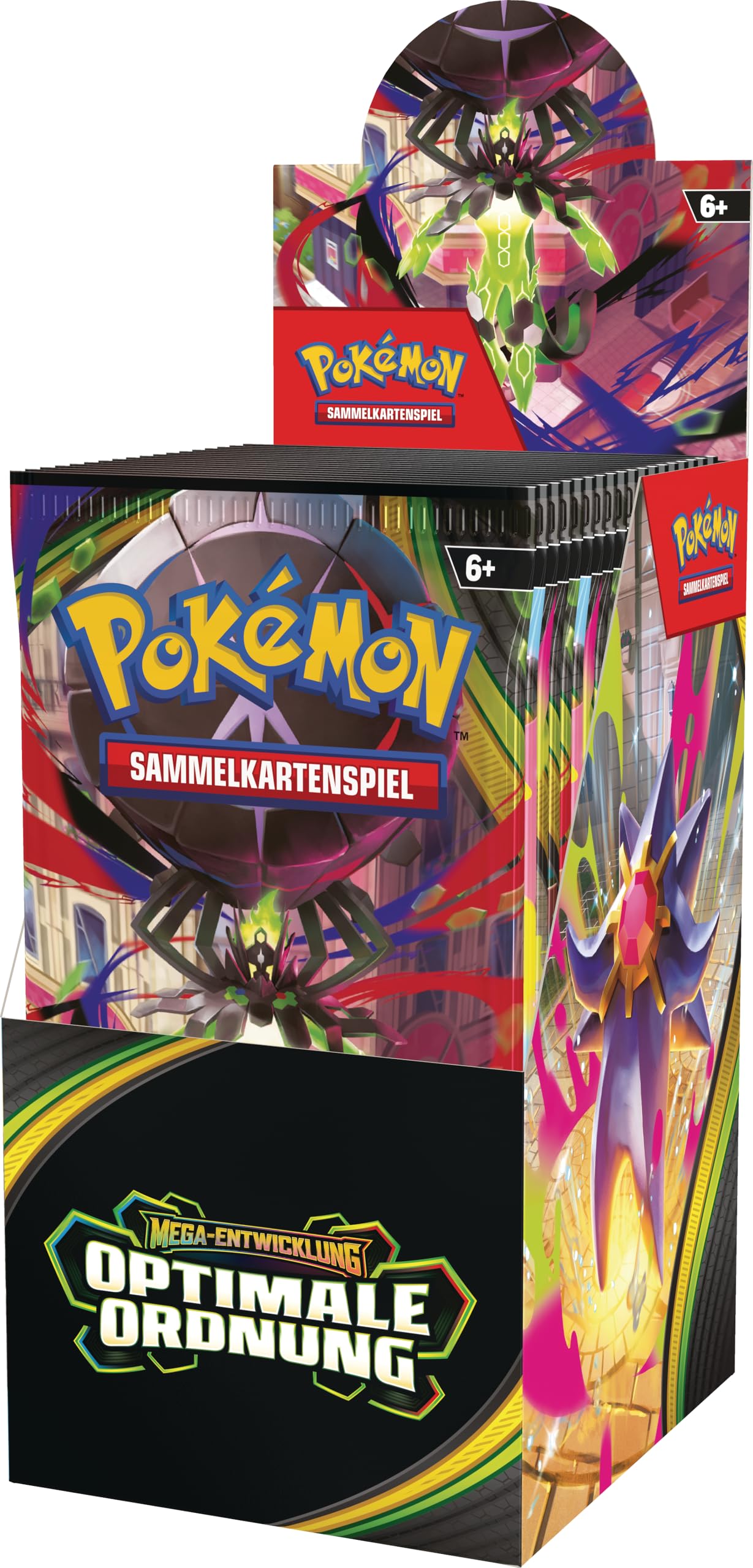 Pokémon-Sammelkartenspiel: Boosterpack-Display Mega-Entwicklung – Optimale Ordnung (enthält 18 Boosterpacks)