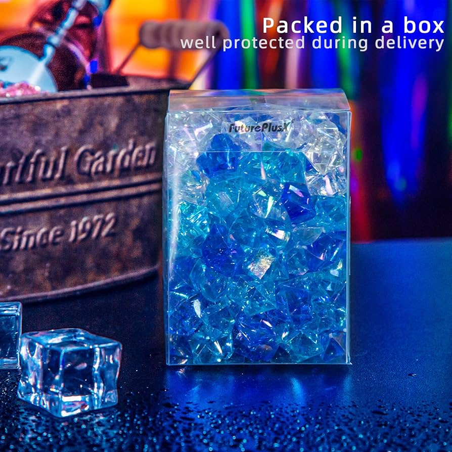 Amazon.co.jp: FUTUREPLUSX 180個 玉虫色のアクリル製氷石