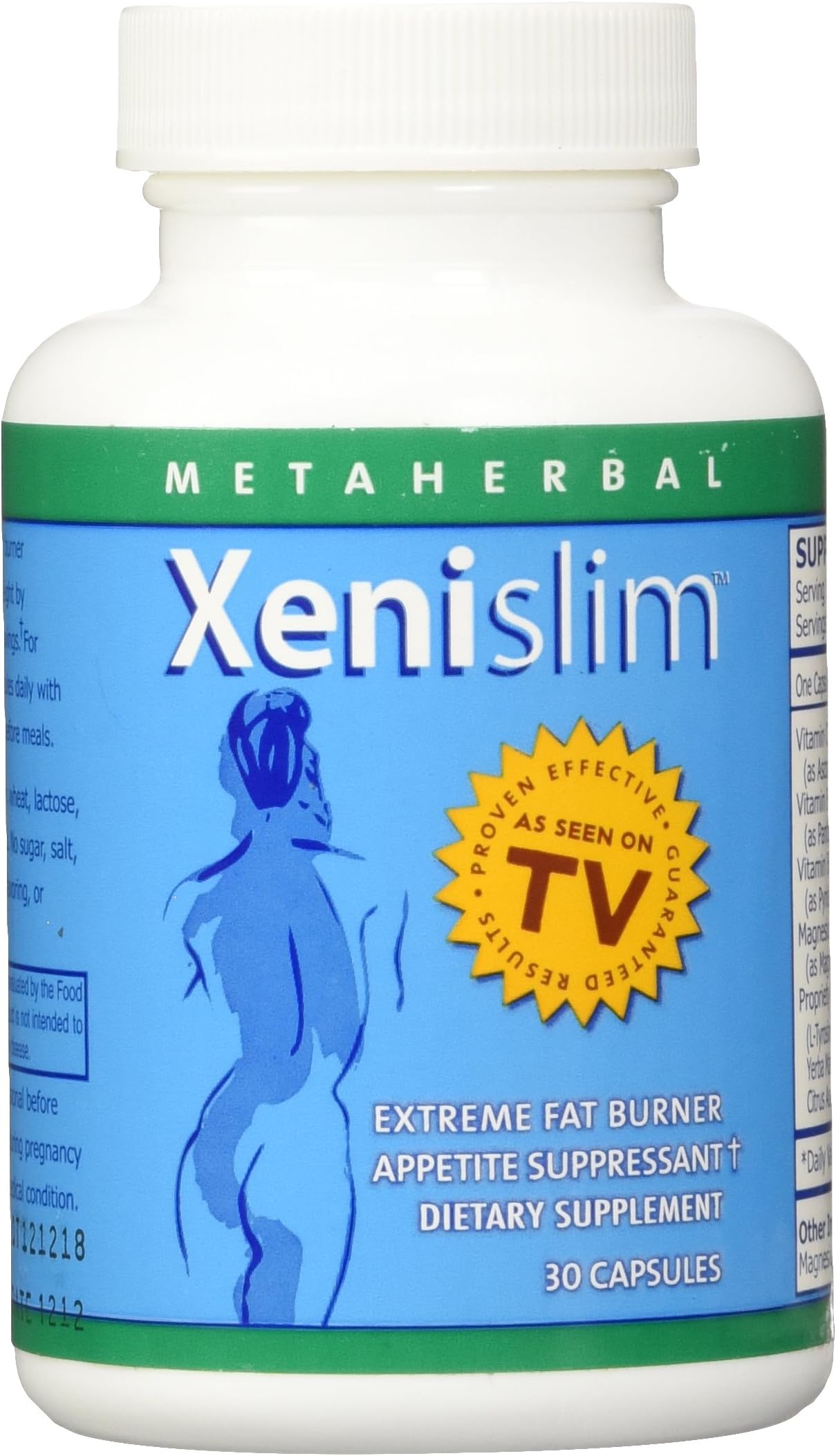 XeniSlim Extreme Fat Burner/Appetite Suppressant/Weight Loss Supplement for Women - 90 Diet Pills