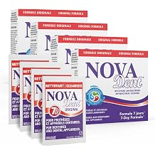 Novadent Denture Cleaner Original 1 Year + Free Month 56 sachets