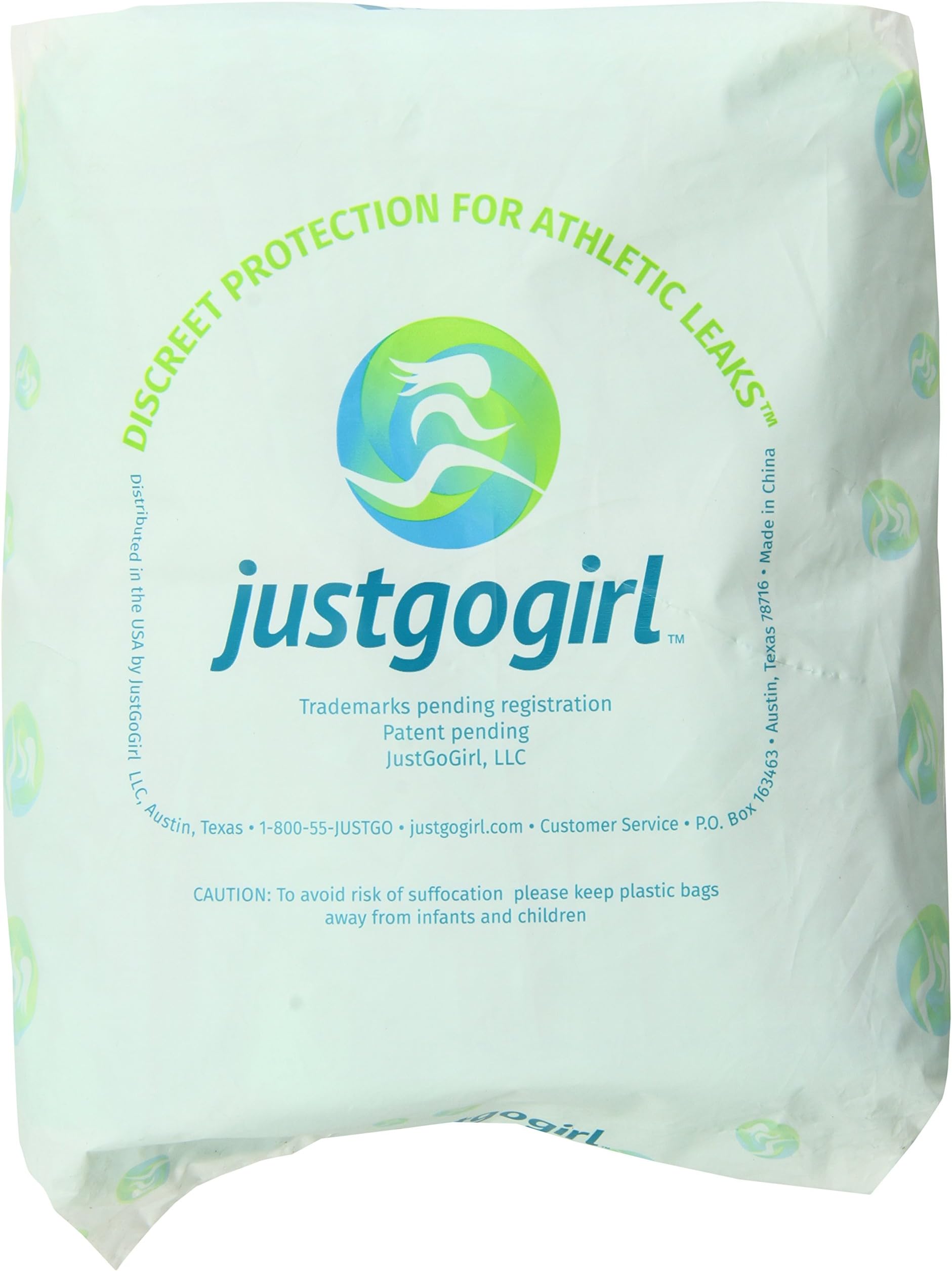 Just Go Girl Athletic Leak Pad, 30 Count