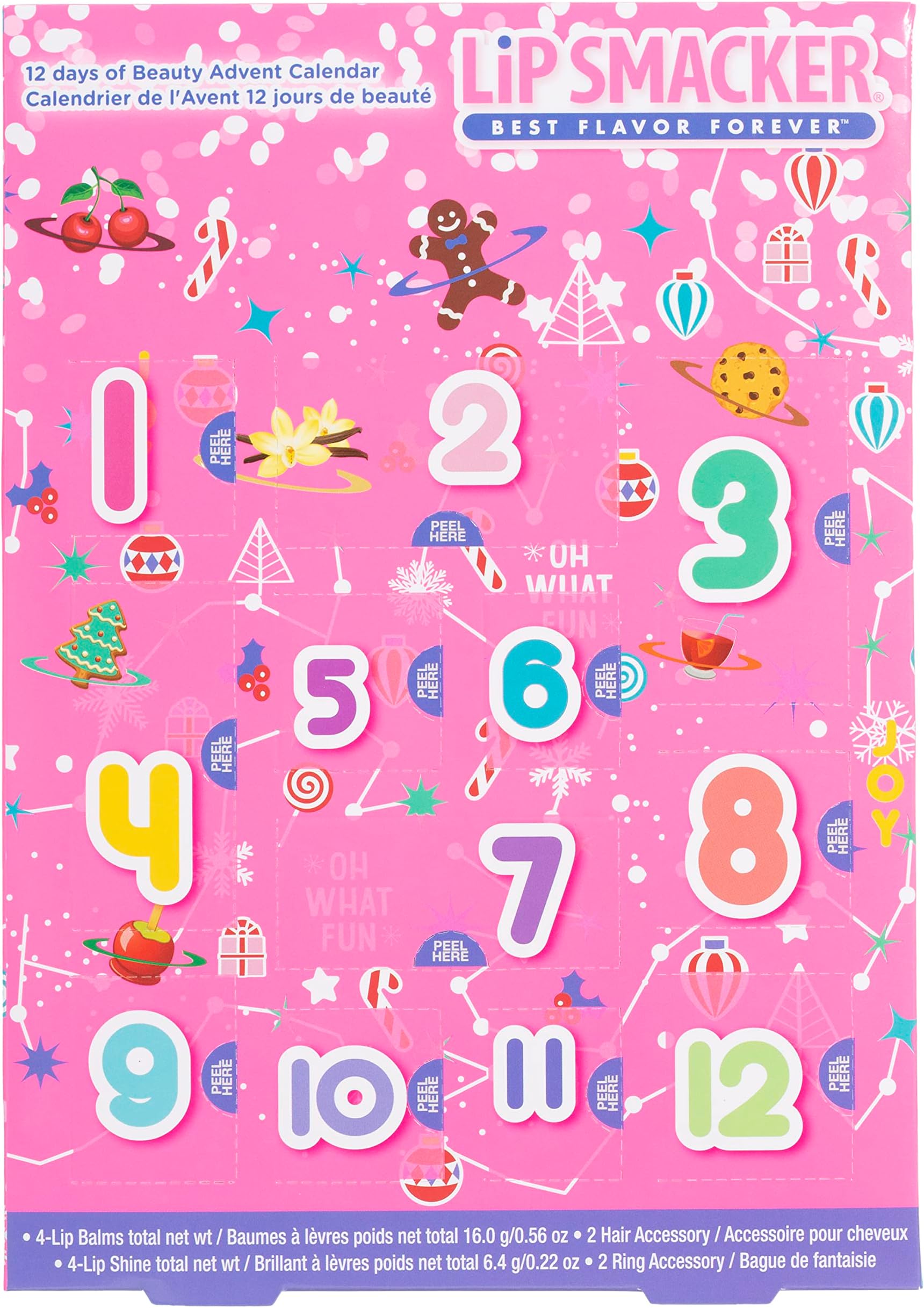 Lip Smacker Holiday 12 pc Advent Calendar Original & Best