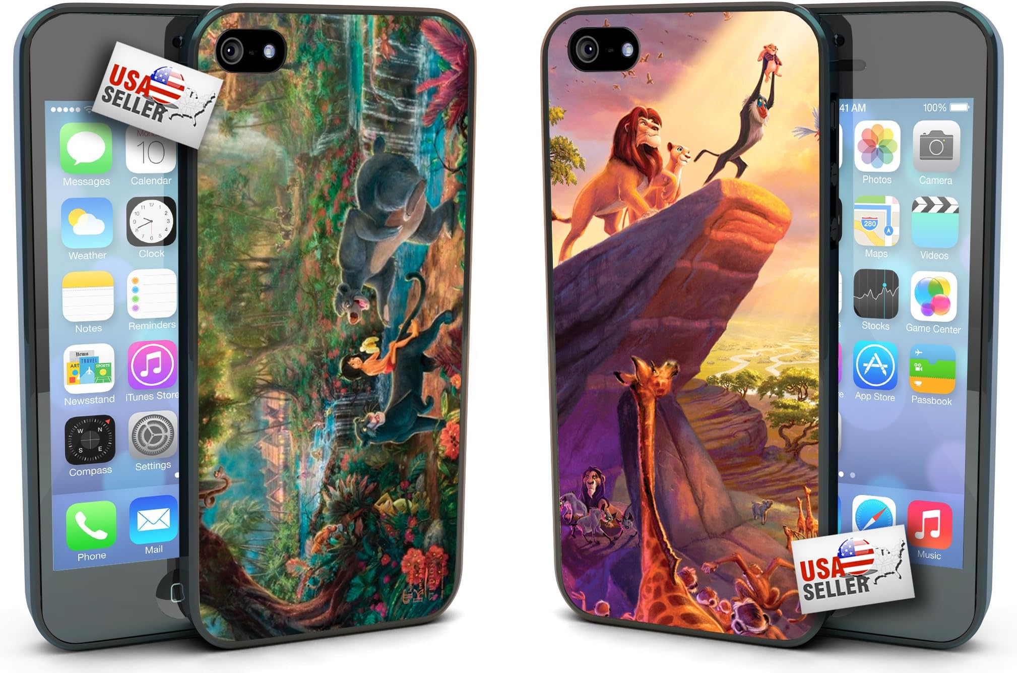Disney Jungle Book and Lion King Hard Case COMBO TWO PACK for iPhone 5/5s