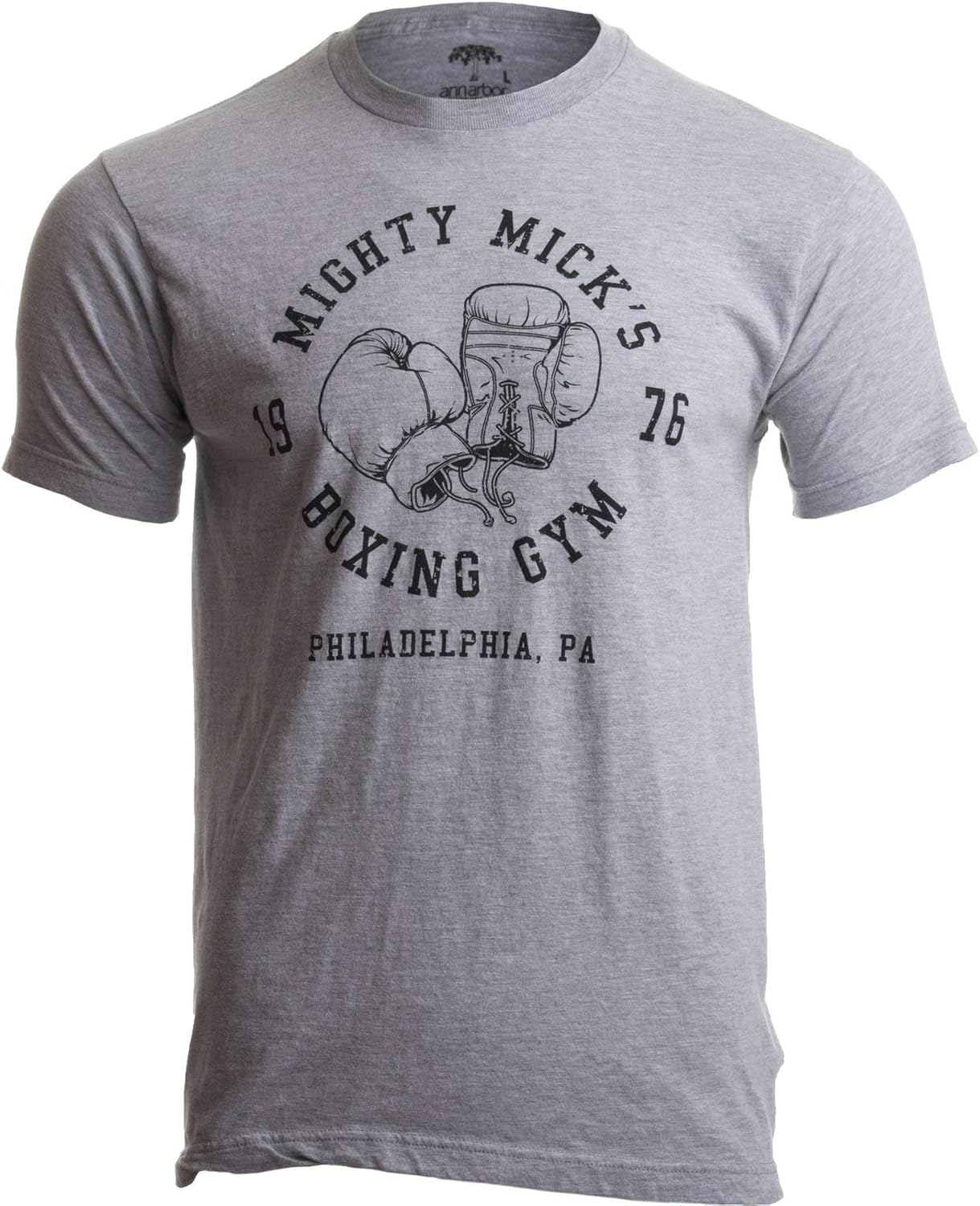 Mighty Mick's Boxing Gym 1976 - Philadelphia Boxer Vintage Style Gloves T-Shirt for Men - Image 4