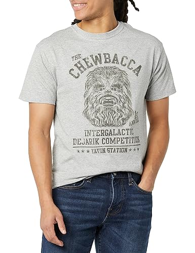 STAR WARS Men's Chewbaccas Beard T-Shirt - Medium - Athletic Heather