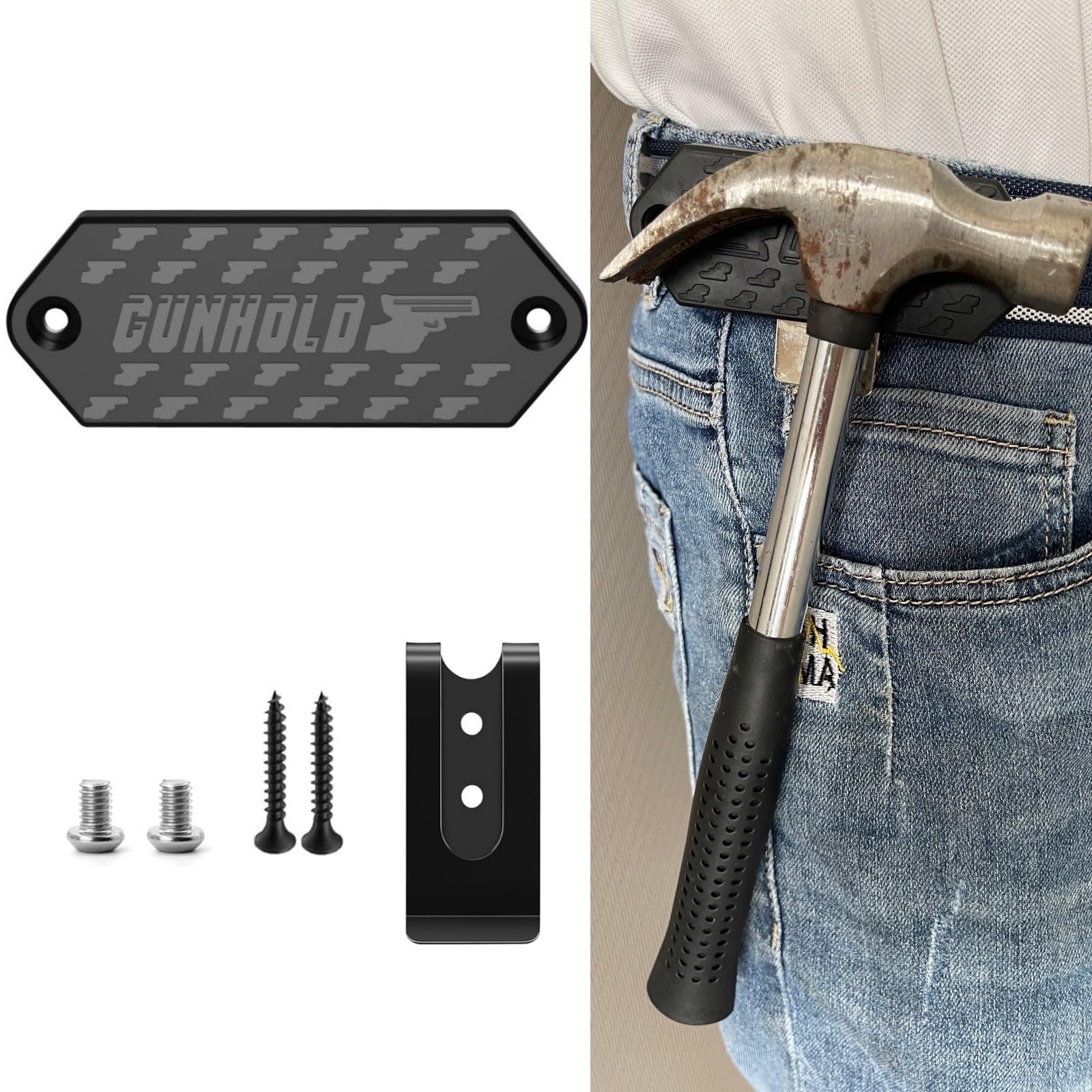 Magnetic Belt Tool Holder, Heavy Duty Tool Belt Clip, Storage Organizer for Screws, Hammer, Pliers, Drill Bit, Wrench, or Any Magnetic Tools and