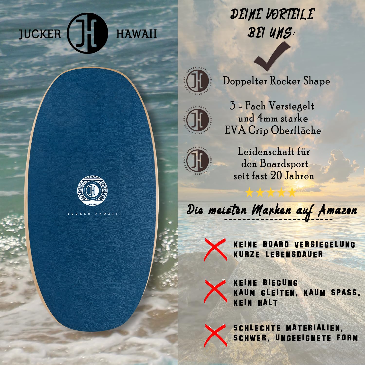 JUCKER Hawaii Skimboards - Diversión y Deportes para la Playa