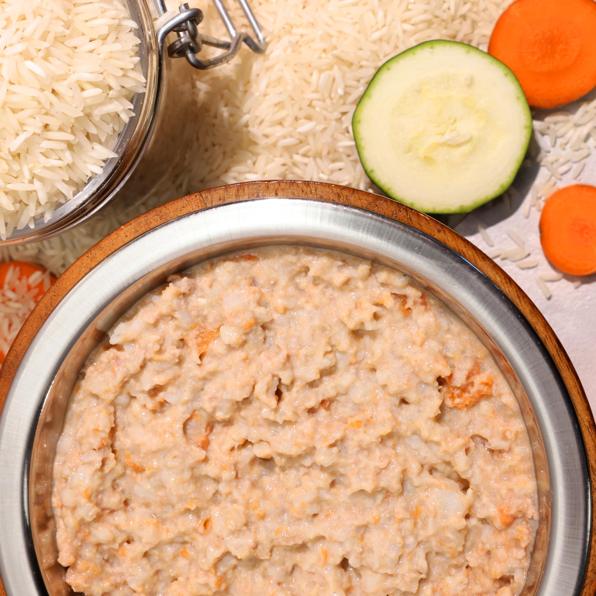 BIOPUR Premium Bio Hundefutter Huhn, Reis & Karotten für Hunde-Senioren 12x400 g – Nassfutter aus Bio-Zutaten in Lebensmittelqualität für ältere Hunde