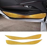 Vista 8 de Cubierta de protección contra patadas para puerta, protector de panel compatible con Corvette C8 Z06 2020-2025, decoración de fibra de carbono