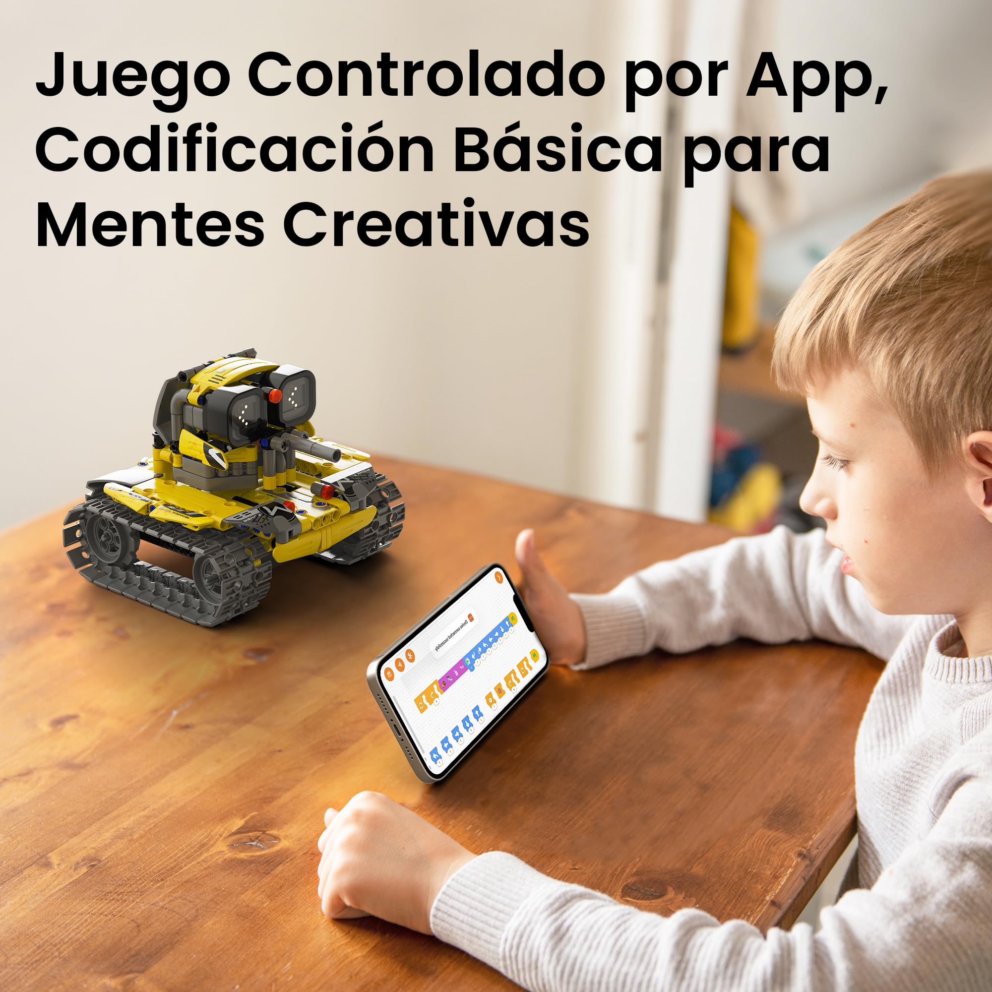 Sillbird Technic Robots para niños de 8 a 12 años, 5 en 1 Juego de Construcción de Robots Programable con App y Mando a Distancia, Regalo Ideal para Cumpleaños y Navidad (473 Piezas)