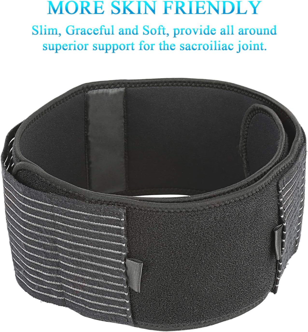 Nvorliy SI Joint Belt Sacroiliac Brace Lumbar Lower Back Adjustable Compression Support Belly Band Stabilize Hip & Pelvic Relief Pain for Sciatic Nerve Fits Women and Men : Health & Household
