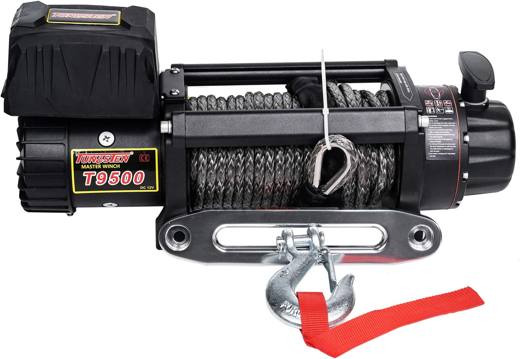 T9500s 12V Waterproof Winch - 9500 lbs Load Capacity